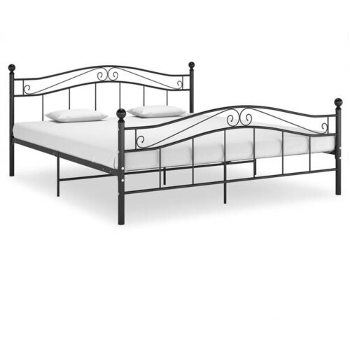  Za krevet crni metalni 140 x 200 cm Cijene