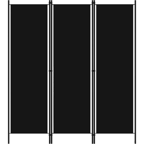 vidaXL Paravan 3-delni črn 150x180 cm Cene