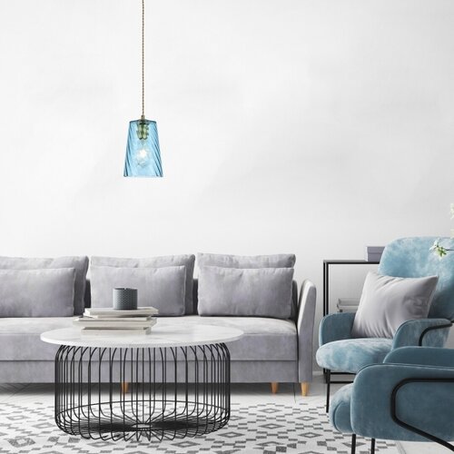 Rabalux azurine, visilica E27 1x40W, zlato Slike