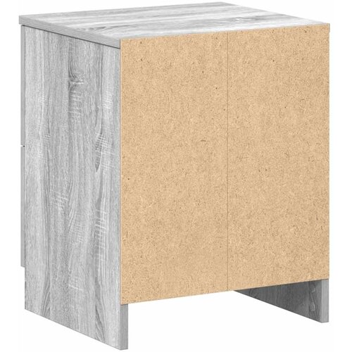  Noćni ormarići 2 kom s 2 ladice sivi Sonoma 40x36x50 cm Slike