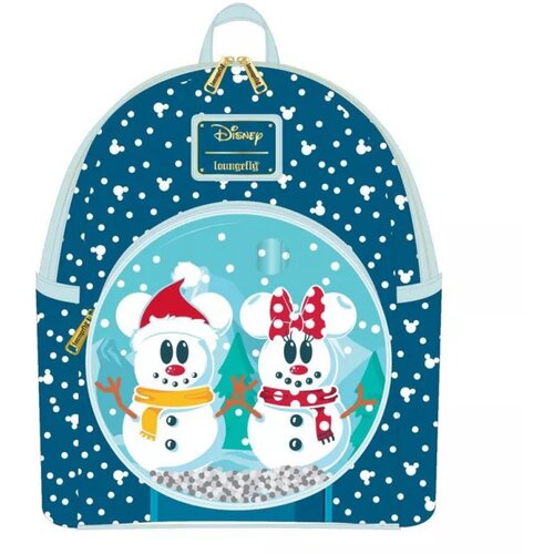 Loungefly Disney Snowman Minnie Mickey Snow Globe Mini Nahrbtnik Cene