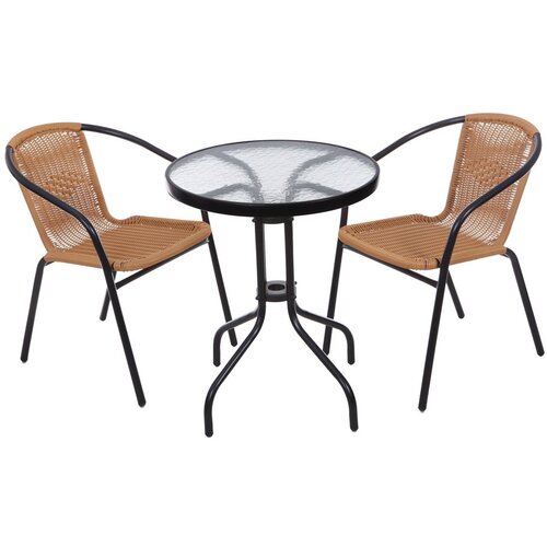 Modern Home Modernhome stakleni vrtni stol 60cm Slike