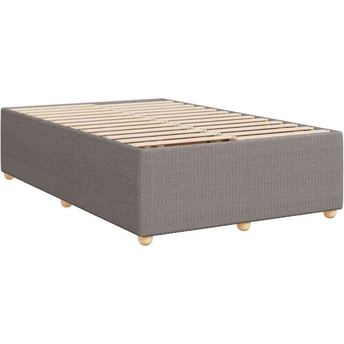 vidaXL Box spring postelja z vzmetnico taupe 120x200 cm blago, (21307896) Cene