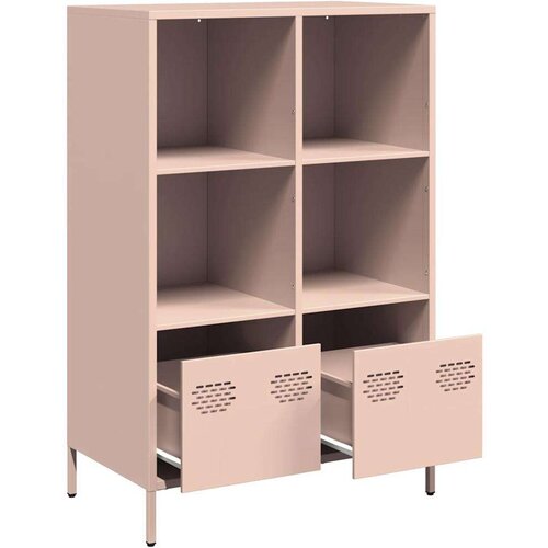 VidaXL Visoka omara roza 68x39x103,5 cm jeklo Slike