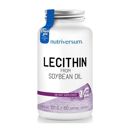 NUTRIVERSUM Lecithin from Soybean Oil 60 gelkapsula