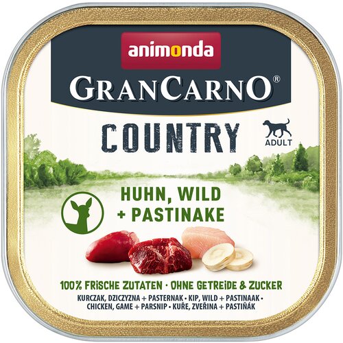 animonda GranCarno Adult Country 22 x 150 g - Piletina, divljač i pastrnjak Cijene