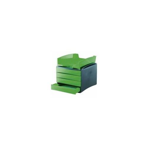 Fellowes kutija s 4 fioke G2D 0019001 crna-zelena Slike