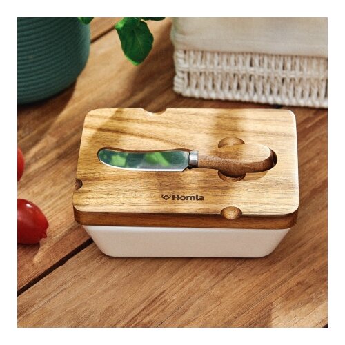 Dekordom posuda za puter mooka 11x16cm - white - hml ( 042282 ) Cene