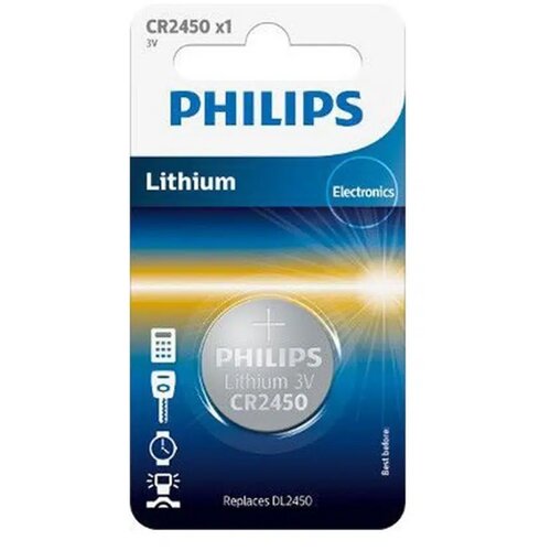 Philips Lithium 3.0V Knopfzelle CR2450 - baterija Slike