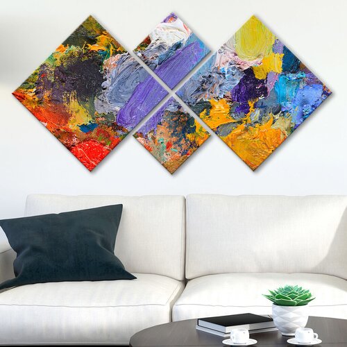Wallity slika 4MDF269895851, 60x115 cm, 4 dijela Cene