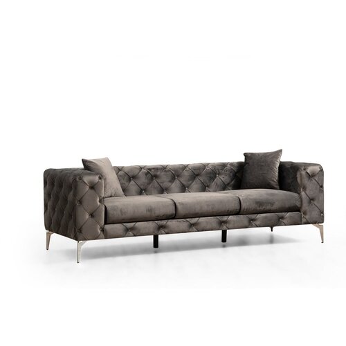 Balcab Home Tamno siva baršunasti sofa 237 cm Como – Cijene