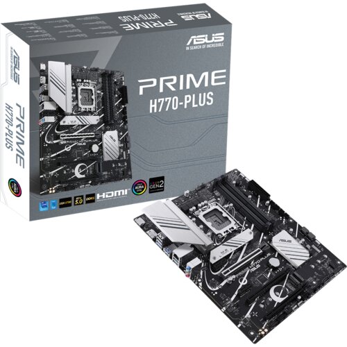 Asus PRIME H770-PLUS LGA1700 ATX MB – Intel H770 4xDIMM DDR5 3xM.2 4xSATA PCIe 5.0 2.5Gb Ethernet 1xDisplayPort 1xHDMI with Aura Sync support Cijene