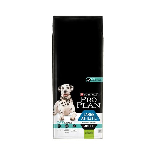 Purina Large Adult Athletic jagnjetina &amp;amp; riž OPTIDIGEST - 14 kg Slike