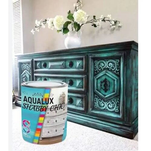 CHROMOS SVJETLOST Specijalni premaz za drvo Shabby chic, aqua, 0,75 l Slike