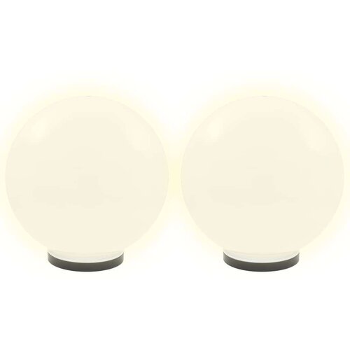 VidaXL LED okrogle svetilke 2 kosa krogla 40 cm PMMA Slike