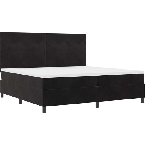 Box Spring Krevet s Madracem Crni 200x200 cm Baršun Cijene