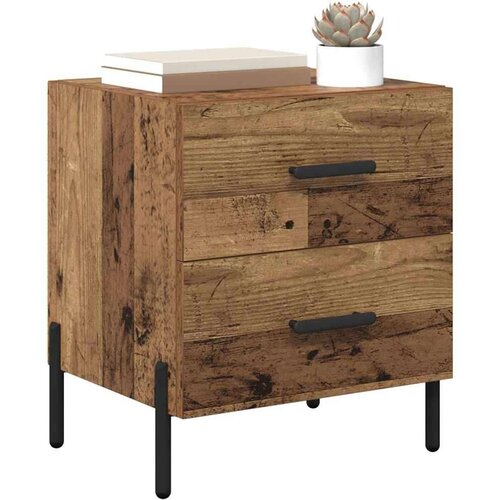 VidaXL Noćni ormar Staro drvo 40 x 35 x 47.5 cm Konstruirano drvo Slike