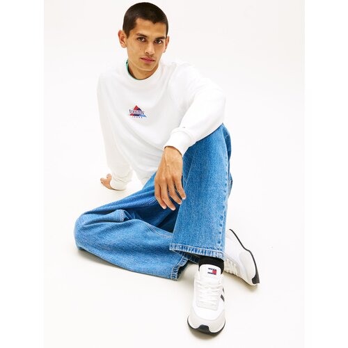 Tommy Jeans Nizke superge &amp;#039;CLASSIC&amp;#039; svetlo siva / rdeča / črna / bela Slike