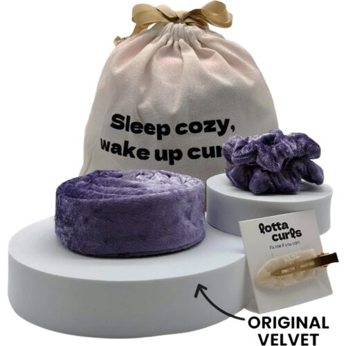 Lotta Curls Set trakov za kodranje las - Bright Violet Cene