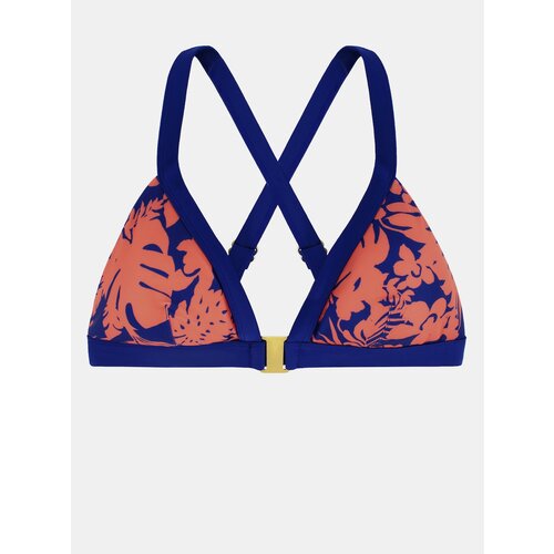 Dorina Blue-pink floral top of swimwear - Women Slike