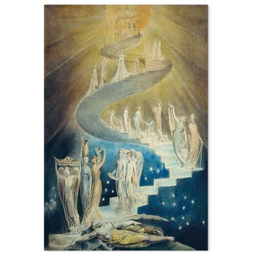  Slika - William Blake &amp;ndash; Jacob&amp;rsquo;s Ladder 60x90 Premium Print Slike