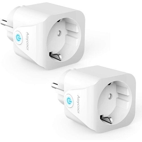 AOYCOCR 2x Wi-Fi pametna vtičnica 230 V/10 A z Alexa in Google Home Slike