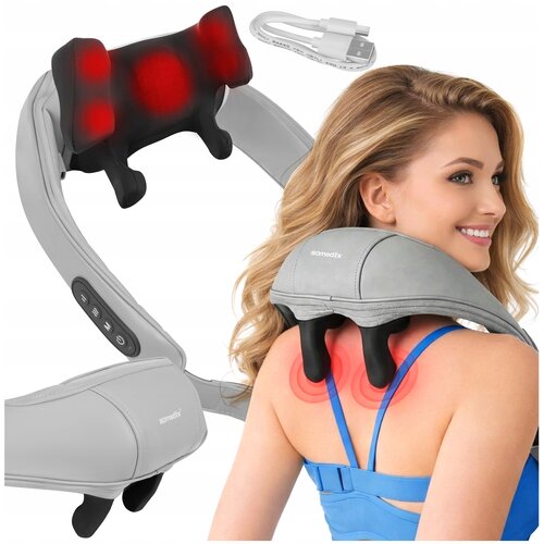  22W aku. prenosna masažna in grelna naprava za vrat in hrbet shiatsu masažer USB Cene