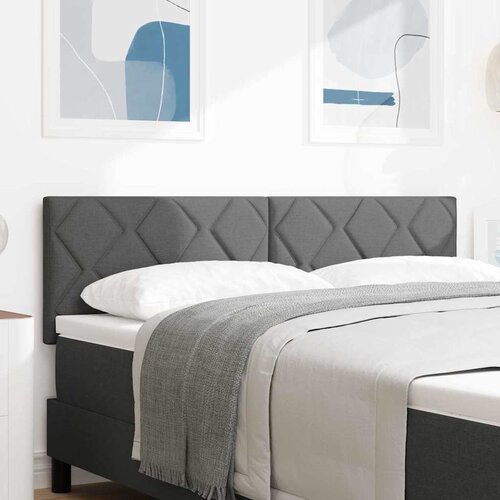  LED glava kreveta Sivi 144 cm tkanina Cene