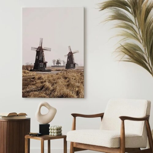  Slika - Wooden Windmill (1 Part) Vertical 60x90 Premium Print Slike