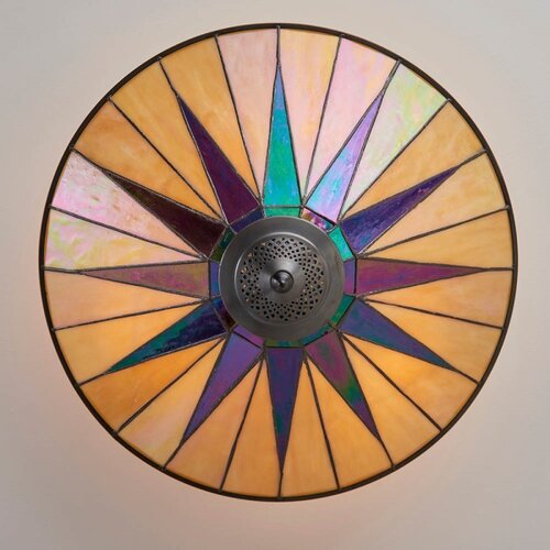 Endon 64043 - plafonski luster tiffany dark star 3xE27/60W/230V, prečnik 49 cm Slike