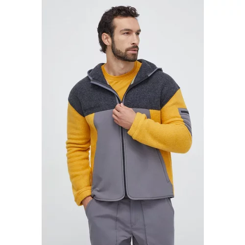 Smartwool Športni pulover Hudson siva barva, s kapuco