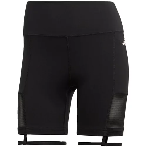 Adidas Sportske hlače 'Train Essentials Dance High-Waisted' crna / bijela