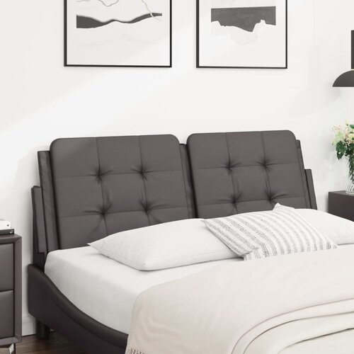 vidaXL Jastuk za uzglavlje sivi 120 cm od umjetne kože Cijene