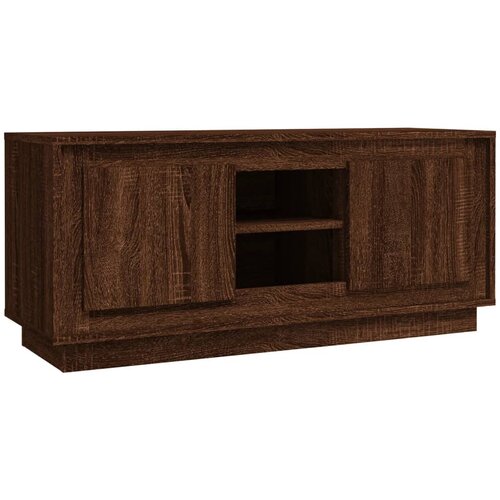 Maison Chic TV omarica - TV stojalo - Televizijska omarica rjav hrast 102x35x45 cm inženirski les, (21699175) Cene