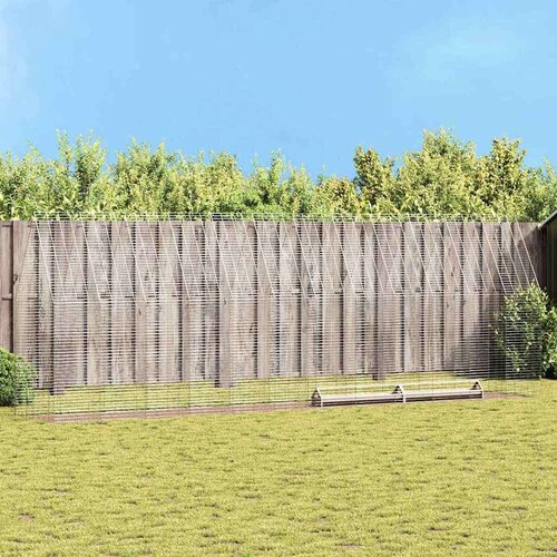  Kavez za piliće 2 pcs Srebrno 600 x 100 x 210 cm Cinkani čelik Cijene
