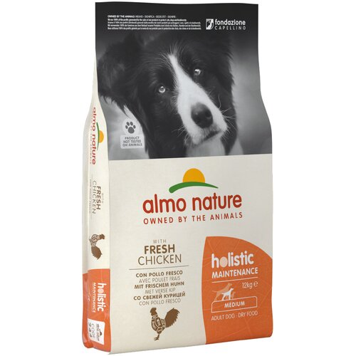 Almo Nature Holistic Adult pi&scaron;čanec & riž Medium - Varčno pakiranje: 2 x 12 kg Cijene