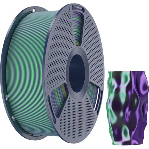 Silk PLA+ Dual Color Green Purple - 1,75 mm / 1000 g Slike