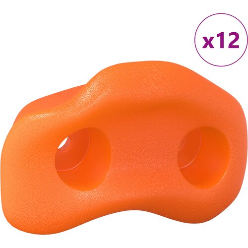 vidaXL Oprijemala za plezanje 12 pcs Oranžna 100 x 67 x 43 mm PP, (5000202767) Cene