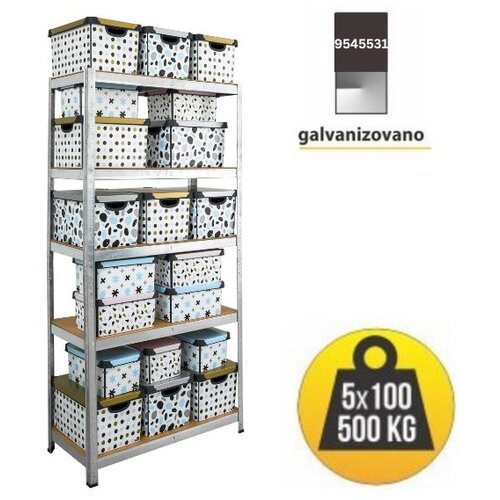SmartStorage Polica metal medijapan 180x100x35cm 5x100kg Cene