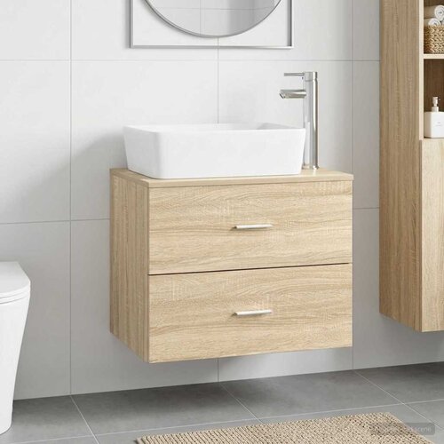  Set namje&scaron;taja za kupaonicu Hrast sonoma Konstruirano drvo Smeđa 62.5 x 44.5 x 50 cm Cijene