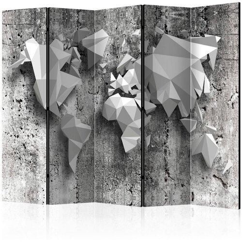 Artgeist Paravan Origami World Map, 5-Delni, Dvostranski Cene