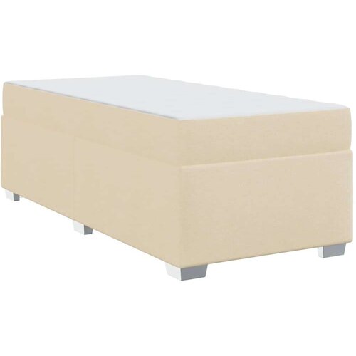 VidaXL Krevetna konstrukcija Krema 90 x 190 cm tkanina Slike