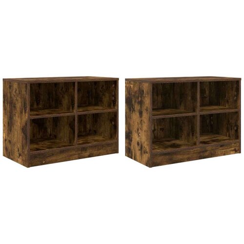  za krevet 2 pcs Dimljeni hrast 66 x 33 x 48 cm - Dimljeni hrast Slike