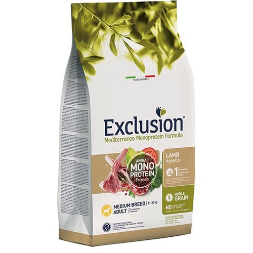 Exclusion monoprotein hrana za pse adult medium - jagnjetina 12kg Cene
