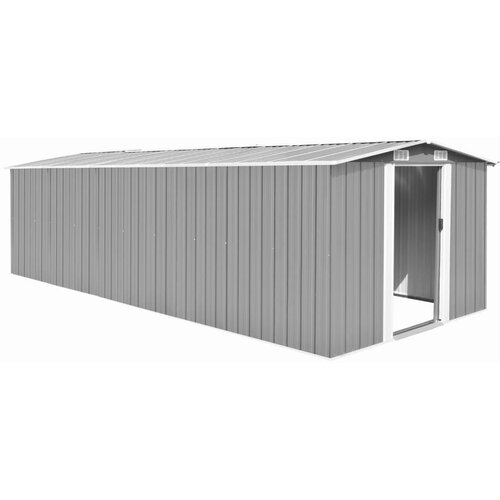 vidaXL vrtna kućica 257 x 580 x 181 cm metalna siva Cijene