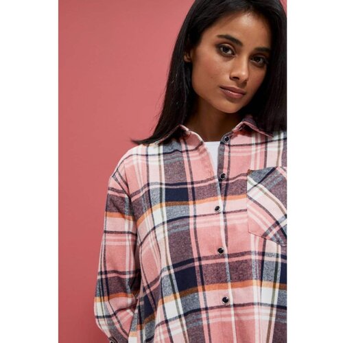 Moodo Women&amp;#039;s checkered shirt with a pocket Slike