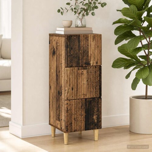  Ormar s ladicama Staro drvo 33 x 34,5 x 90 cm Konstruirano drvo Cijene
