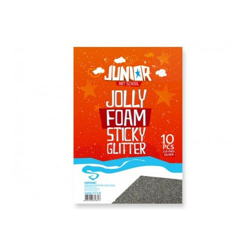 Jolly stiky foam, eva pena samolepljiva, srebrna, A4, 10K ( 134359 ) Slike