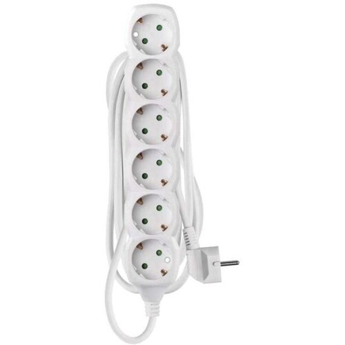 Emos Podaljšek 3 m / 6 vtičnic / beli / PVC / 1,5 mm2 Cene