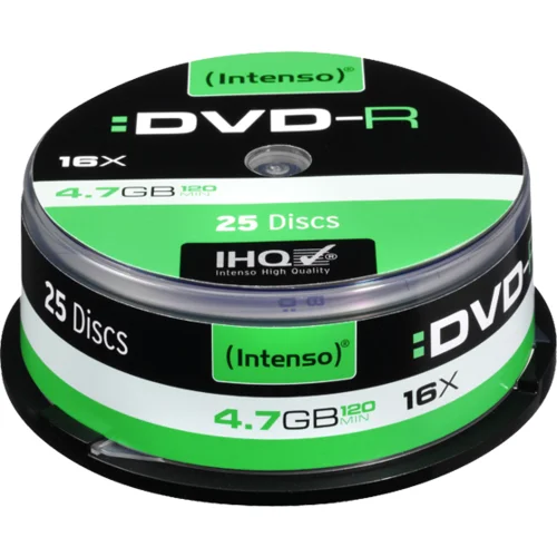  (Intenso) DVD-R 4,7GB pak. 25 komada Cake Box – DVD-R4,7GB/25Cake